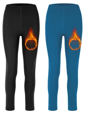Produktbild von Merry Style 2er Pack Damen Leggings MS-ATX-441 (Schwarz/Marine, M-L)