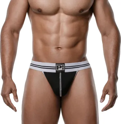Produktbild von PUMP! Round2 Stringtanga G-String-Thong-Design aus Baumwoll-Elasthan Schwarz XL