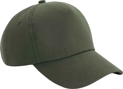 Image de Casquette baseball Beechfield à 5 panneaux PC3606 (taille unique) (Vert olive)
