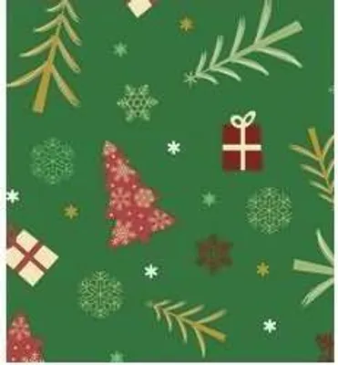 Produktbild von Transparentpapier 115 g/qm A4 VE=25 Blatt Winterzauber rot/grün Motiv 5