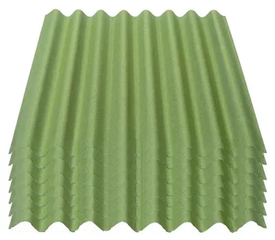 Produktbild von Onduline Easyline Dachplatte Wandplatte Bitumenwellplatten Wellplatte 7x0,76m²  - grün
