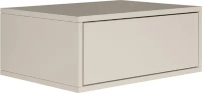 A single, closed drawer unit, likely a nightstand or wall-mounted cabinet, is shown against a white background.