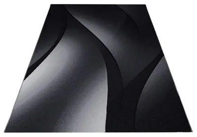 Image de Ayyildiz | Tapis Moderne 240 cm x 340 cm - Gris et Noir - Design Géométrique - Antistatique et Doux