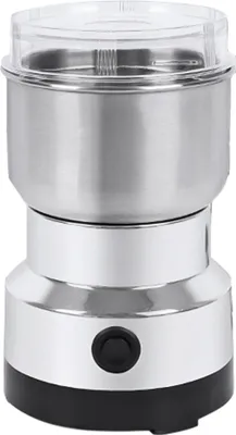 Produktbild von Muehle Haushalt Mini Edelstahl Elektrischer Kraeuterpulverisierer Vierkantige Klinge 150W Hochleistungs-Ultrafeiner Kaffeezerkleinerer