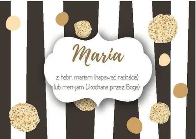 Zdjęcie produktu dla Magnes Imiona - Maria