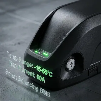 Produktbild von E-Bike Akku - 36V Lithium-Ionen - 40Ah Hohe Kapazität - XT60 Stecker - Für E-Bikes - Schokoladenbraun