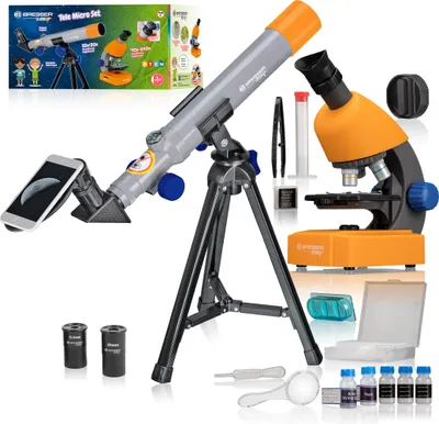 Produktbild von Bresser Teleskop und Mikroskop junior 35 cm orange