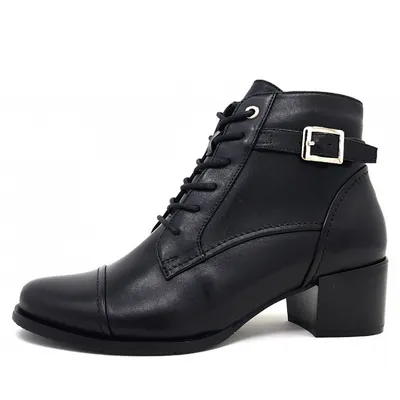 Imagen del producto de observa el cielo; zapatos de mujer; botas; zapatos de cordones; color negro; para uso diario