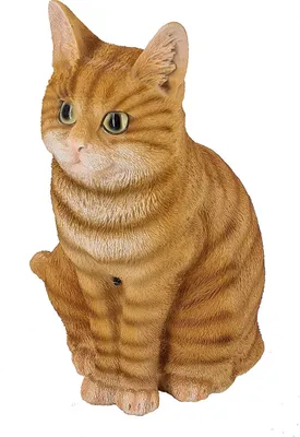 Produktbild von abc HOME | Gartenfigur / Dekofigur Katze | Bewegungsmelder Miauen | 34 cm H