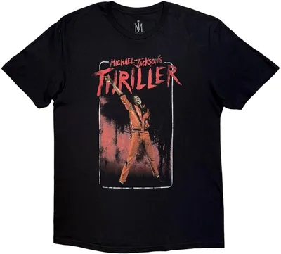 Obrázok produktu pre Michael Jackson Thriller White Red Suit Black XL Tričko