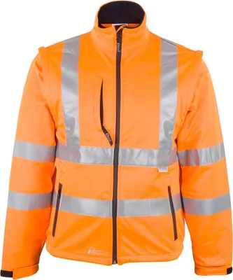 Produktbild von Prevent Softshell-Warnschutzjacke 8060 Gr. L leuchtorange