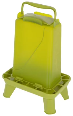 Zdjęcie produktu dla Automat do karmienia kur - Z nóżkami - 5,5 l - Zielony - 19,5 x 28,5 x 39,5 cm