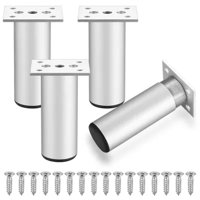 Immagine prodotto di Piedini per mobili in alluminio - 12 cm - Set da 4