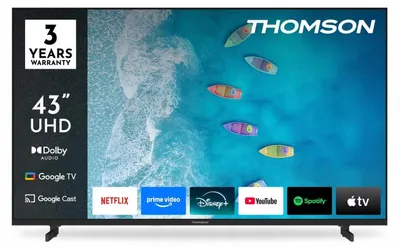 Produktbild von Thomson 43UG4S15, 109,2 cm (43"), 3840 x 2160 Pixel, LED, Smart-TV, WLAN, Schwarz