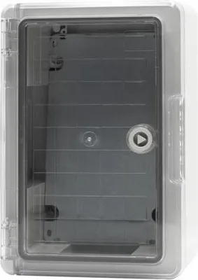Obrázek produktu pro Plastové pouzdro 200 × 300 × 130, IP65, průhledná dvířka
