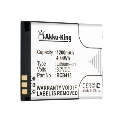 Produktbild von Akku kompatibel mit Doro RCB413 - Li-Ion 1200mAh - für Doro Primo 406, 413, 414