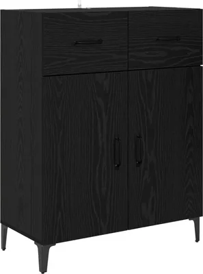 Immagine prodotto di Credenza Rovere Nero 69,5 x 34 x 90 cm Legno multistrato