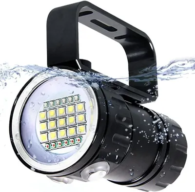 Productafbeelding van Duiklamp - Onderwaterlamp - IPX8 Waterdicht - LED Duiklicht - 18000lm Helderheid