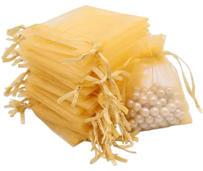 Zdjęcie produktu dla Leeyunbee Woreczki organza 100szt. 7x9cm na prezent