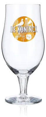 Produktbild von De Koninck Bier Glas Pokalglas Gläser 0,33l Pokal Craftbier gelbes Logo