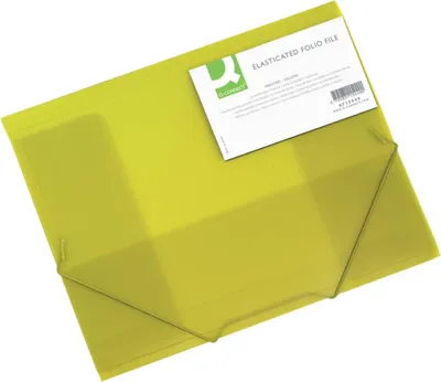 Produktbild von Plastový obal s gumičkou Q-CONNECT žltý