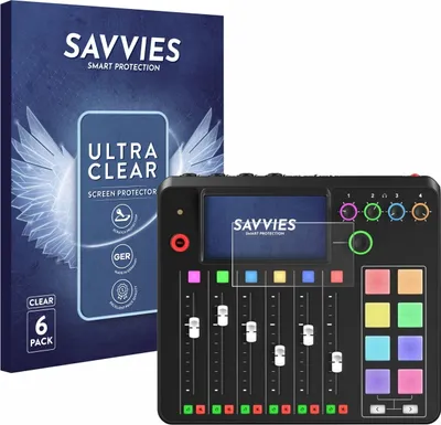 Produktbild von 6x Für Rode Rodecaster Pro II Schutzfolie Savvies Displayschutz Display Schutz Folie Klar Transparent
