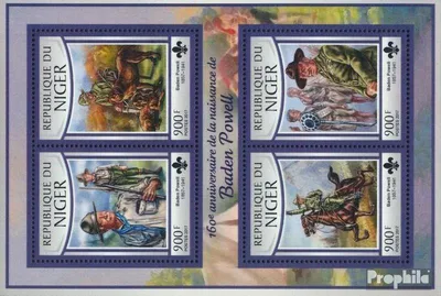 Produktbild von Briefmarken Niger 2017 Mi 4792-4795 Kleinbogen (kompl. Ausg.) postfrisch Baden-Powell