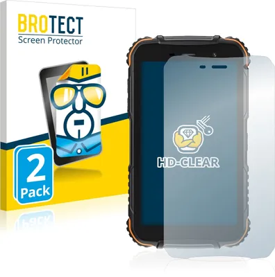 Produktbild von 2x Für Doogee S35T Schutzfolie BROTECT Displayschutz Display Schutz Folie Klar Transparent