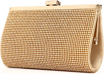 Image de Sac à main de soirée pour femmes avec tous les carrés de strass pour le mariage-banquet-party-bal de fin d'année, or