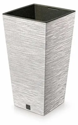 Image de Pot de fleurs FURU SQUARE ECO WOOD 30cm blanc