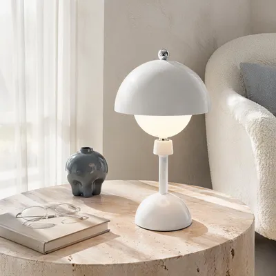 LED-Tischleuchte, magnetisch, 360° drehbar, dimmbar, weiß
