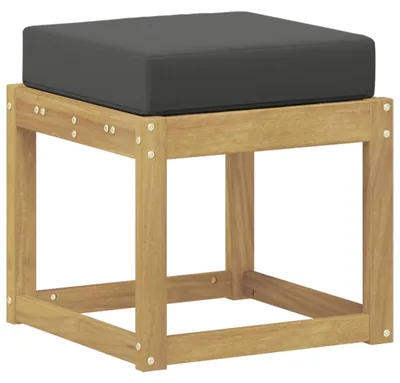 Obrázok produktu pre Záhradná stolička, lavička s vankúšom Biela 43 x 43 x 45 cm