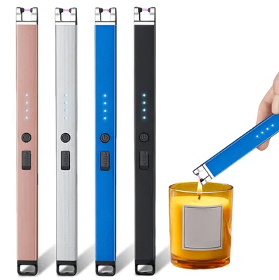 4er-Set elektrische Anzünder, USB-wiederaufladbar, flammenlos