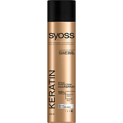 Produktbild von SYOSS Keratin, Haarspray, Frauen, Alle Haare, 400 ml, Befestigung, Verstärkung, 48 h
