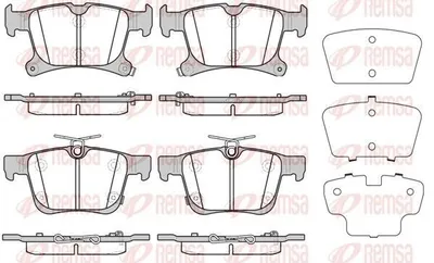 Produktbild von REMSA 1701.02 Bremsbeläge Satz Hinten Bremsklötze für CHRYSLER GRAND VOYAGER V (RT) Pacifica MPV (RU)