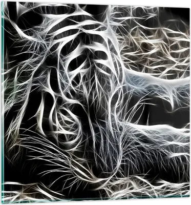 Produktbild von Bilder auf glas - Abstraktion modern - 40x40cm - Glasbilder - Wandbilder - Kunstdruck - zum Aufhängen bereit - Wanddekoration aus Glas - Glas Bilder - Wandbild auf Glas - Einteilig - GAC40x40-3561