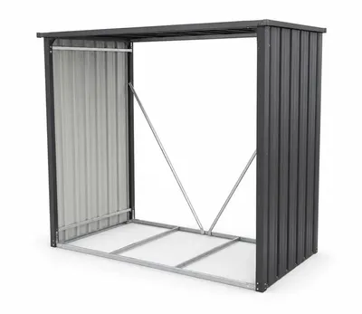 Produktbild von Kaminholzunterstand Anthrazit 151 × 90 × 160 cm – Wetterfest & Robust