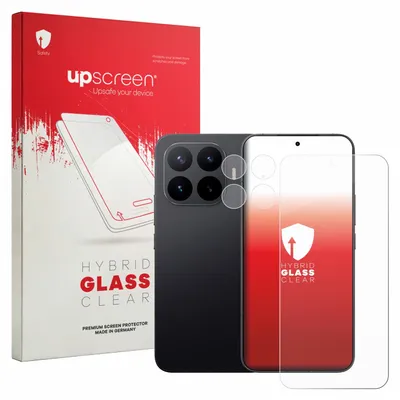 Produktbild von upscreen Schutzglas für Xiaomi 17T Pro (Display+Kamera) Schutzfolie Panzer Folie Glas Display Schutz klar
