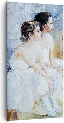 Produktbild von Bild auf Leinwand - Leinwandbild - Balletttänzer tanzen - 65x120cm - Wand Bild - Wanddeko - Leinwanddruck - Bilder - Kunstdruck - Wanddekoration - Leinwand bilder - Wandkunst - PA65x120-3767