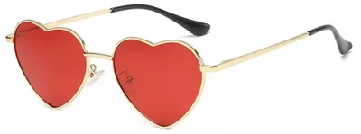 Immagine prodotto di Omgoods - Occhiali da sole polarizzati a forma di cuore, ideali per festival e feste
