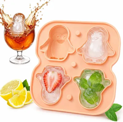 Produktbild von Silikon-Eiswürfelform (Pinguin)