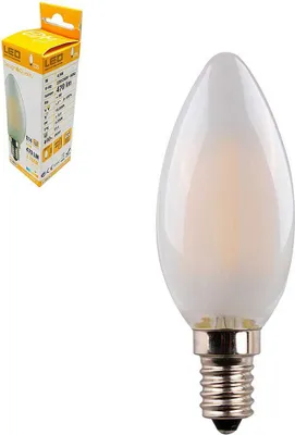 Zdjęcie produktu dla Żarówka Edm Led Frosted Glass Filament E14 4.5w 470 Lumenów 3200k Biały Biały Jeden Rozmiar