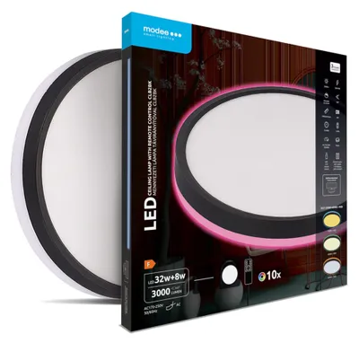 Obrázok produktu pre Modee LED stropné svietidlo CLB2BK 32+8W 3CCT+RGB 3000lumen