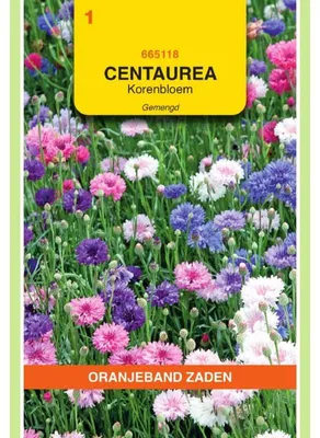 Productafbeelding van Oranje korenbloem (Centaurea Cyanus), zaadmengsel - 1 verpakking zaad