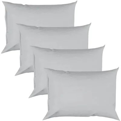 Image de Omgoods - Ensemble de 4 taies d'oreiller en coton, dimensions 50 x 75 cm, 100% coton égyptien