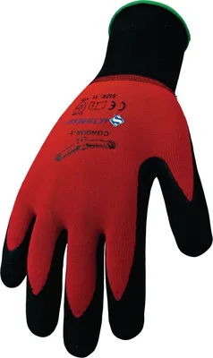 Produktbild von Handschuhe Condor Gr.10 rot/schwarz EN 388 EN 407 PSA II ASATEX
