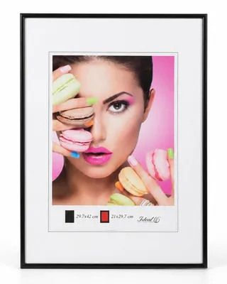 Produktbild von 2er 3er 5er Pack Photo Style Set Bilderrahmen Wanddeko Collage Poster Kunststoff Rahmen - Farbe: Schwarz | Format: 29,7x42 DIN A3 | Pack: 3