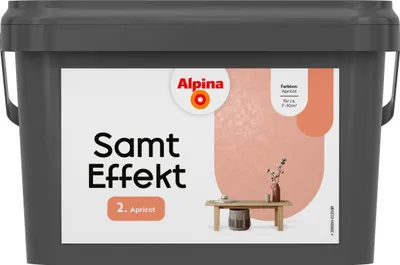 Produktbild von Alpina Effektfarbe Samt Farbeffekt alpinaricot 2,5 l