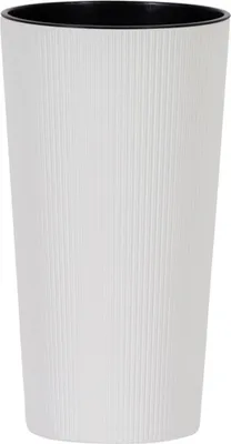 Produktbild von SIENA GARDEN Pflanzgefäß LOCON STRIPE weiß Steifenoptik, 25 cm