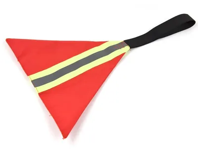 Zdjęcie produktu dla 4 szt. odblaskowych flag ostrzegawczych do kajaków z paskiem mocującym – do kajaków, canoe i desek SUP